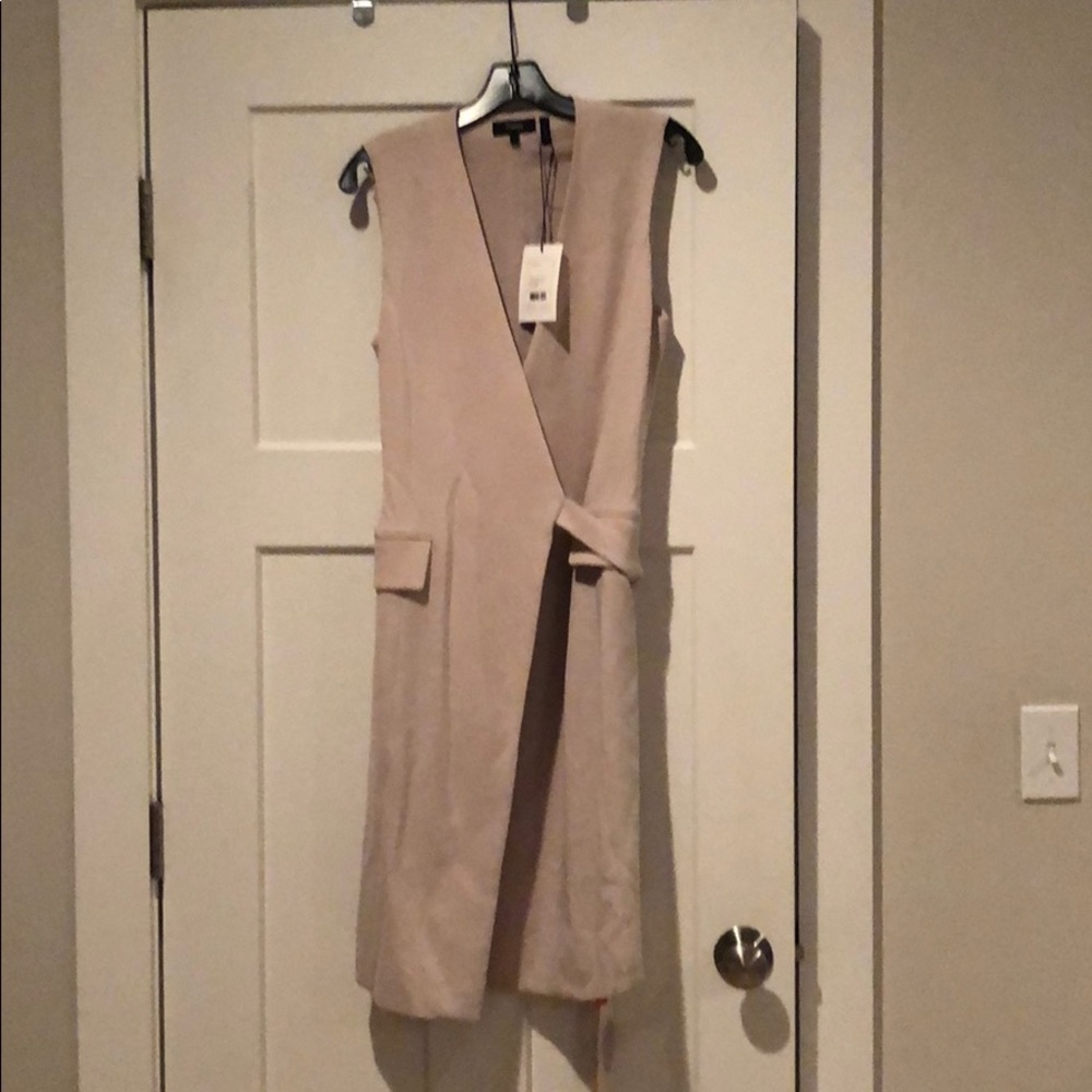Tan theory wrap vest